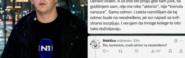 Напади исцрпели новинара Н1: Младен Саватовић размишља о одласку из новинарства