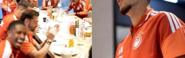 Novi fudbaler Olimpijakosa napravio šou: Zapevao veliki hit Sinana Sakića i bacio Grke u dernek! /VIDEO/