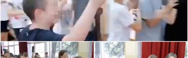 Na školskoj priredbi djeca đuskala uz pjesmu o ratnim zločinima