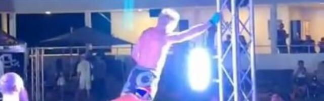 Au, kakvo prženje: Profi borca posle pobede u ringu spičio adrenalin, a onda i struja (VIDEO)