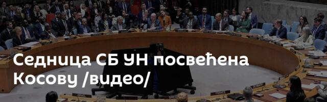 Седница СБ УН посвећена Косову /видео/
