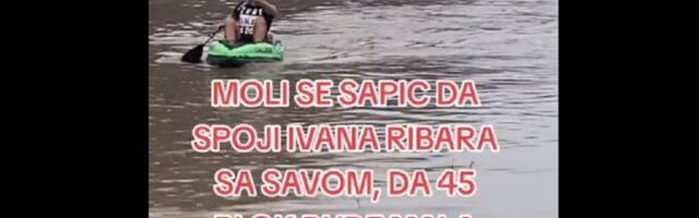 Ljudi vozili kajak na NBG i imali poruku za Šapića (VIDEO)