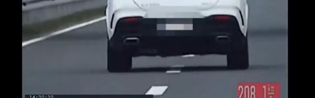 Vozač "mercedesa" divljao na moto-putu kod Loznice, vozio skoro 208 km/h