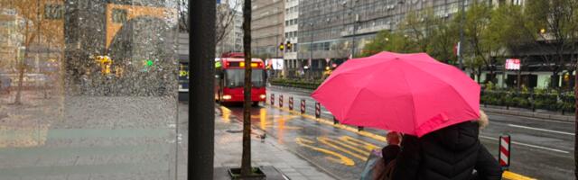 Vreme danas oblačno sa povremenom kišom, temperatura do 18 stepeni