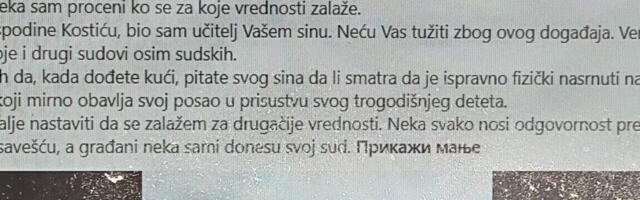 Vozač predsednika opštine Bojnik napao šefa odborničke grupe Narodnog pokreta Srbije Miloša Kostadinovića