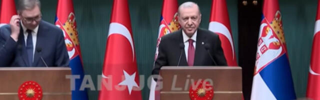 Обраћање Александра Вучића и Реџепа Тајипа Ердогана