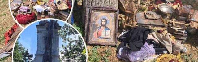 IKONE, RELIKVIJE, SVETI SPISI! Vatrogasci iz svetinje koja je izgorela kod Zrenjanina iznosili najvrednije stvari! (FOTO, VIDEO)