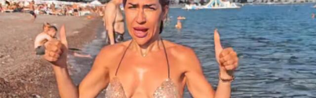 Bokeljška sirena Jovana Jeremić vlada Jadranom: Uskočila u ledenu vodu i pokosila kupače (VIDEO)