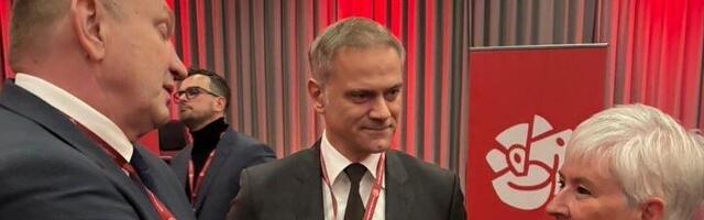 Đilas, Stefanović i Miljuš na 42. kongresu Socijaldemokratske partije Švedske