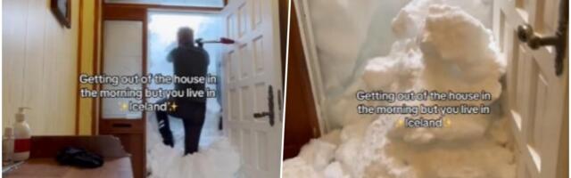 Otvorio ulazna vrata, kuću mu zatrpao sneg: Pokazao kako mu izgleda jedan sasvim običan dan i 3 miliona ljudi ne može da se načudi (VIDEO)