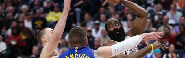 Tripl-dabl Nikole Jokića i promašaj za pobedu - sve pokvario Džejms Harden (Video)