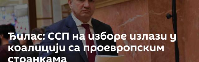 Ђилас: ССП на изборе излази у коалицији са проевропским странкама