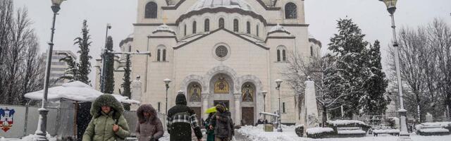 Bogosluženje u Hramu Svetog Save na Badnji dan