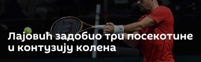 Лајовић задобио три посекотине и контузију колена