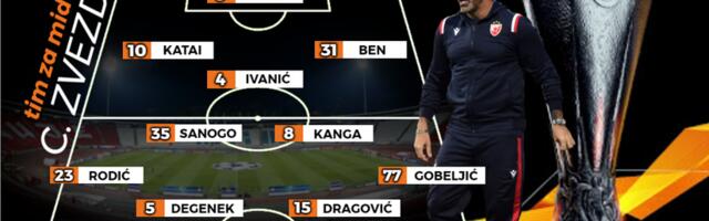 ZVEZDA - TIM ZA MIDTJILAND: Konačno idealnih 11, Sanogo treba da izdrži makar 60 minuta