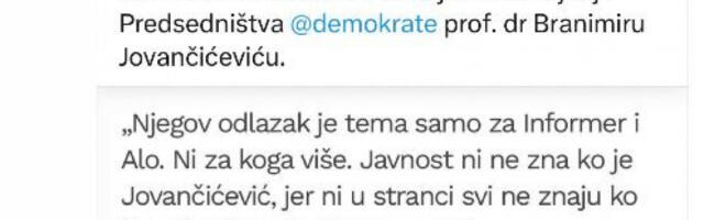 NASTAVLJA SE RASPAD DEMOKRATSKE STRANKE! Gavrilović zakucao Milivojevića: Ovo što radiš je sramno, tražim tvoje javno izvinjenje!