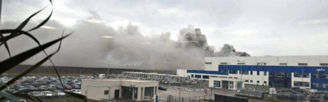 Požar u Šapcu: Gradom se širi neprijatan miris