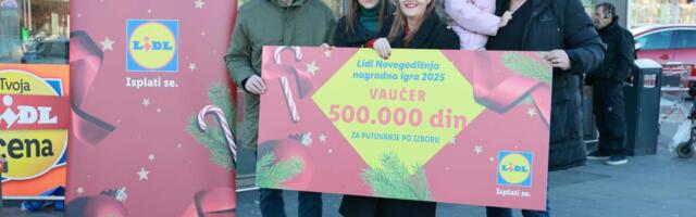 Završena Lidlova novogodišnja nagradna igra: Srećnim dobitnicima uručeni vaučeri za putovanje iz snova