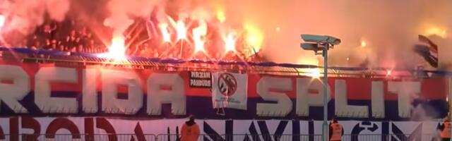 Torcida zapalila obeležja Crvene zvezde na tribini i poslala poruku (FOTO+VIDEO)