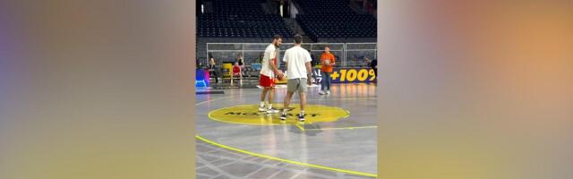 Kalinić prvi istrčao na zagrevanje pred derbi u polufinalu ABA lige