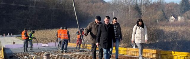Radovi na rekonstrukciji mosta na reci Kamenici privode se kraju