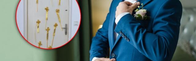 Mladoženja dekorisao vrata: Tviter se trese od smeha