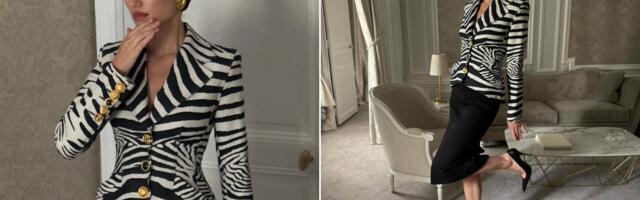 Strukirani sakoi u animal printu dodaju sharp izgled autfitu