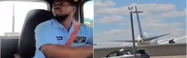 (VIDEO) Avion sa 221 putnikom se zakucao u banderu! Horor u SAD, momenat udara zabeležen na kameri