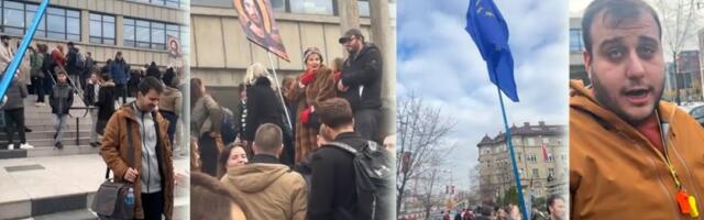 Kakav raspad sistema - blokaderi se pokrvili danas ispred Palate pravde, udarili prorusi na zapadnjake: Sve je snimljeno