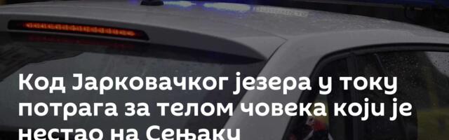 Код Јарковачког језера у току потрага за телом човека који је нестао на Сењаку