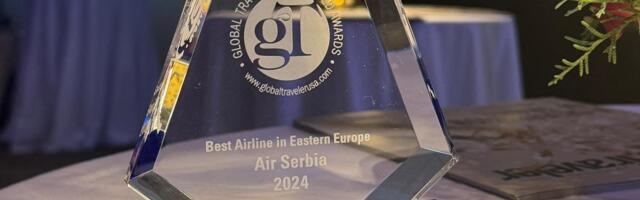 Er Srbiji uručena nagrada za najbolju avio-kompaniju u Istočnoj Evropi
