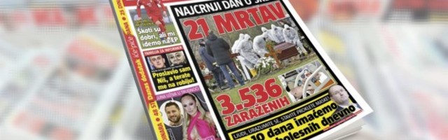 SAMO U DANAŠNJEM INFORMERU! NAJCRNJI DAN U SRBIJI! 21 mrtav, 3.536 zaraženih!