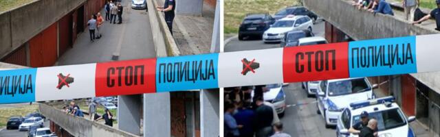 FIRST PHOTOS FROM BELGRADE CRIME SCENE: Forensic experts next to body, police officers surround garages!