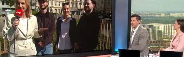 ZAJEDNO PRED KAMERAMA: Duška i LAVINA ZAPALILI Beč pred Evroviziju, voditelji u studiju ŠOKIRANI nastupom - SRCA SU IM LUPALA! (VIDEO)