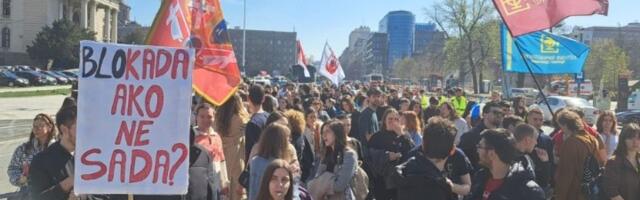 Protest studenata ETF: Skup, pa šetnja do RAF-a (FOTO, VIDEO)