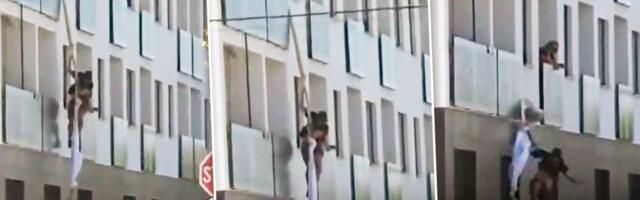 Snimak filmskog bekstva bande koja je spalila lambordžinije: Vezali posteljinu za terasu i spustili se, a onda... (VIDEO)