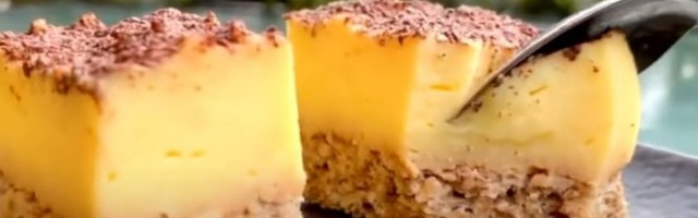 BARNI KOLAČ! Mekani biskvit punjen eurokremom i preliven kremastom čokoladnom glazurom