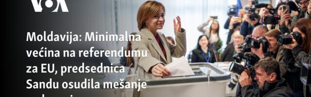 Moldavija: Minimalna većina na referendumu za EU, predsednica Sandu osudila mešanje u glasanje