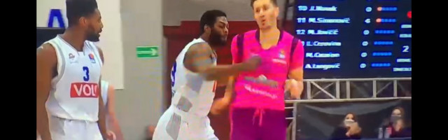 AMERIKANAC DIVLJAČKI PESNICOM PO ZVEZDI MEGE! Neverovatna scena u ABA ligi: SULUD potez bivšeg NBA igrača i košarkaša Budućnosti!