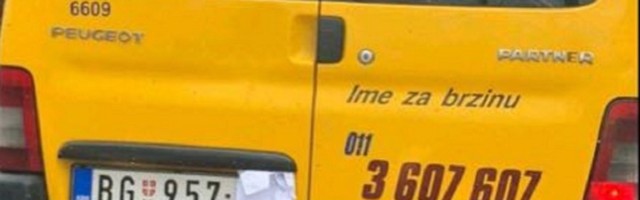 Vozilo Pošte krije tablice od Vesićevog "Oka sokolovog"