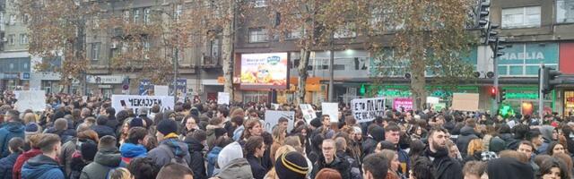 Učenici Treće beogradske gimnazije podržali studente