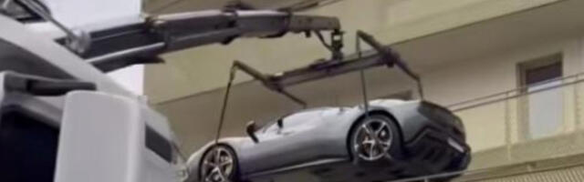 DA, DOBRO VIDITE! Parkirao &quot;ferari&quot; vredan 400.000 evra na terasi stana (VIDEO)