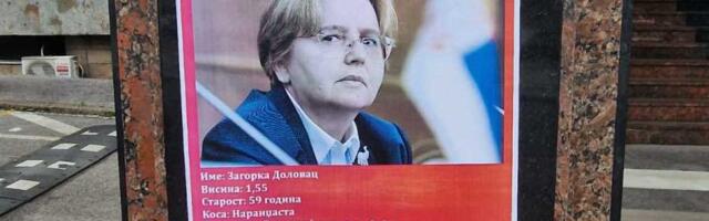 BEOGRAD OBLEPLJEN "AMBER ALERT" PLAKATIMA NA KOJIMA JE SLIKA ZAGORKE DOLOVAC: Nepoznata osoba napisala "poslednji put viđenja na beogradskom aerodromu"