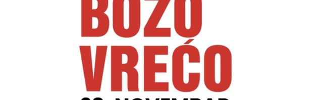 Božo Vrećo najavljuje koncert u Beogradu u mts Dvorani 28. novembra
