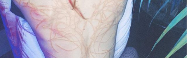 Grimes, partnerka Ilon Maska, pohvalila se novom tetovažom: Po čitavim leđima ima "vanzemaljske ožiljke"