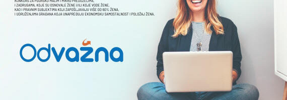 Otvoren konkurs „Odvažna“ za bespovratnu pomoć malim preduzećima koje vode žene
