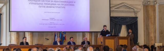 Aleksandar Senić odbranio doktorsku disertaciju na Građevinskom fakultetu u Beogradu