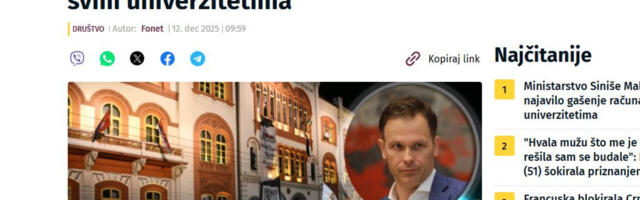 PONOVO UHVAĆENI U LAŽI! Nova S pokušala da prevari građane, objavili da Ministarstvo gasi račune fakultetima, a evo šta je prava istina!