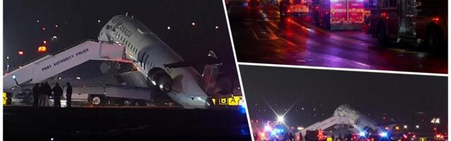 AVION SE RASPAO NA POLA NAKON SUDARA NA NJUJORŠKOM AERODROMU! U letelici bilo 72 putnika i četiri člana posade, IMA MRTVIH i teže povređenih (FOTO, VIDEO)