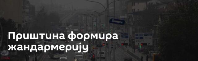 Приштина формира жандармерију